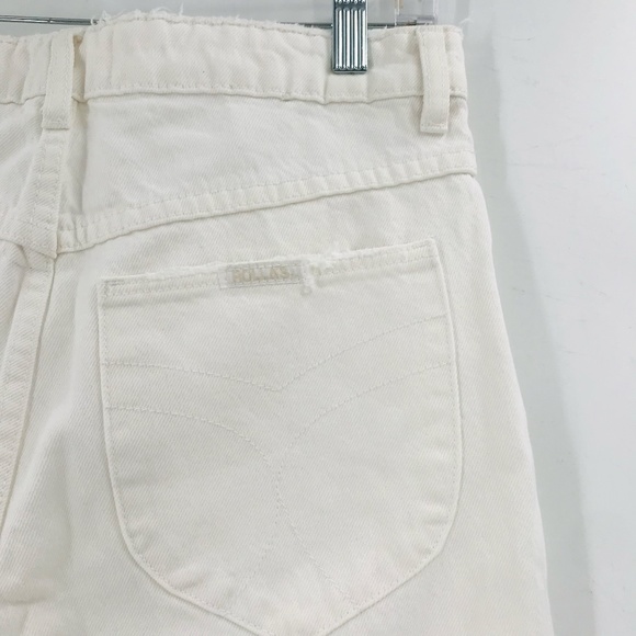 Rolla's Original High Rise Straight Leg Distressed Jeans White Size 30 - Picture 10 of 11